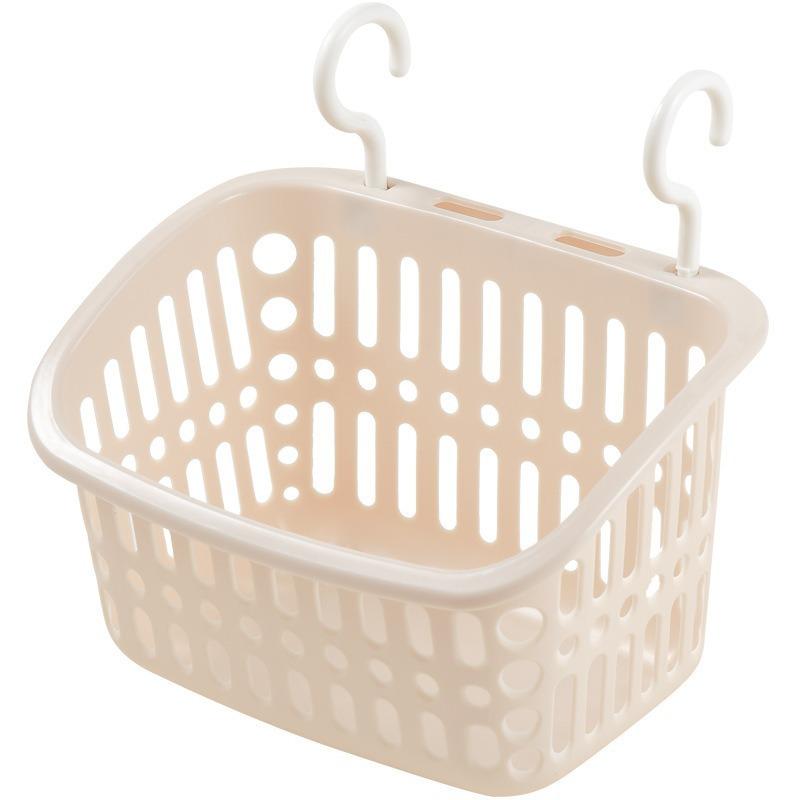 Wall-mounted Storage Basket Plastic Wall-mounted Storage Basket for Bathroom and ToiletSuspended Hanging Basket