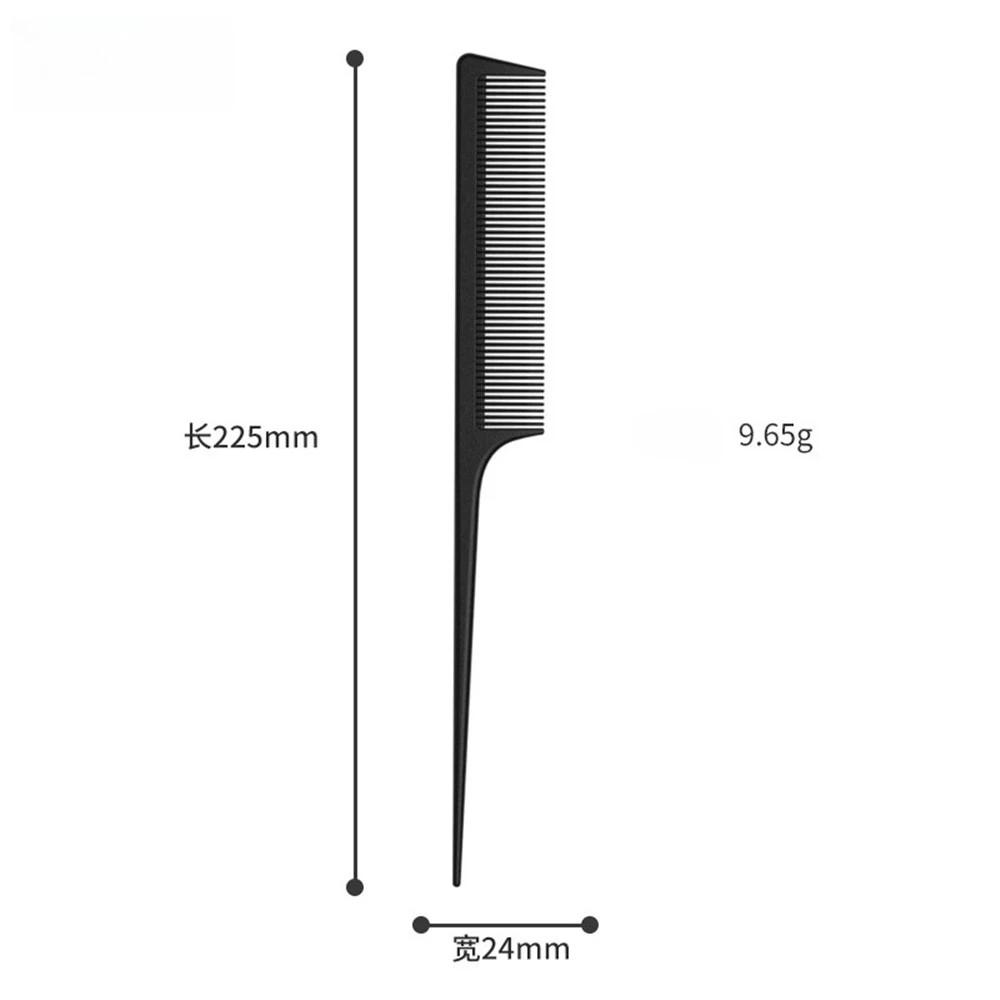 1PC Hot Selling Black Comb for Women Long Hair Pointed Tail Combs Anti-static Wide Tooth Comb for Household and Hairdressing