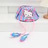 Cartoon Fisherman Hat For Kids With 3d Ears And Stitch Spider Man Print Design Summer Sun Protection Cotton Polyester