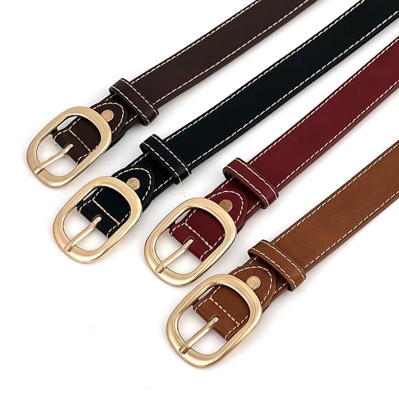 Belt Ladies Simple Jeans Student Fashionable Korean Version Decoration Casual
