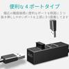 ELECOM USB 4 with Functional Compatible with Surface and Other Nintendo Black 2.0 Hub, Bus-Powered, Ports, 10cm, Magnet, Design, MacBook, Pro,