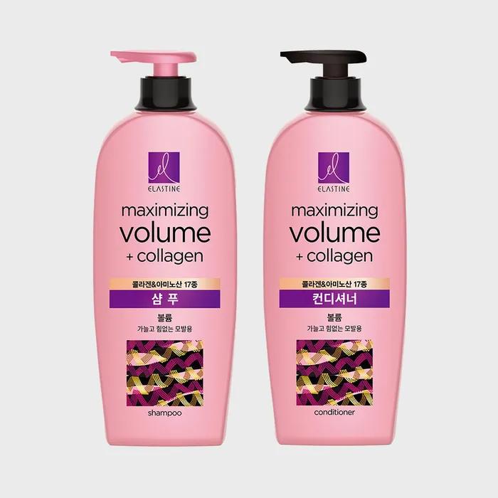 Elastin_ Marine Collagen Volume & Firming Care 680ml (Shampoo/Conditioner) X 2 Pcs (Select 1)