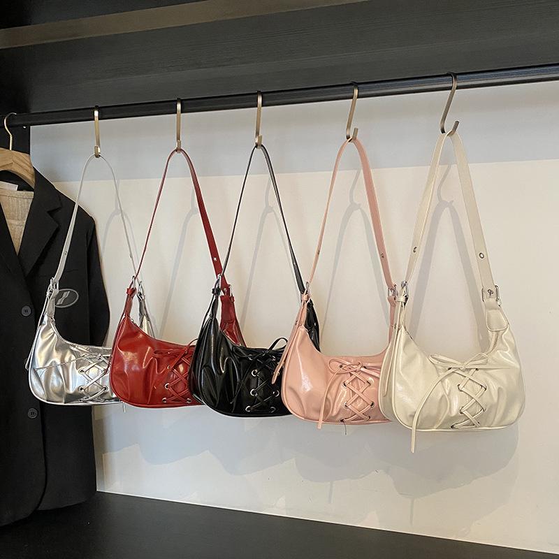 Fashion niche straps dumpling bag women's 2025 new popular versatile shoulder messenger bag commuter armpit bag