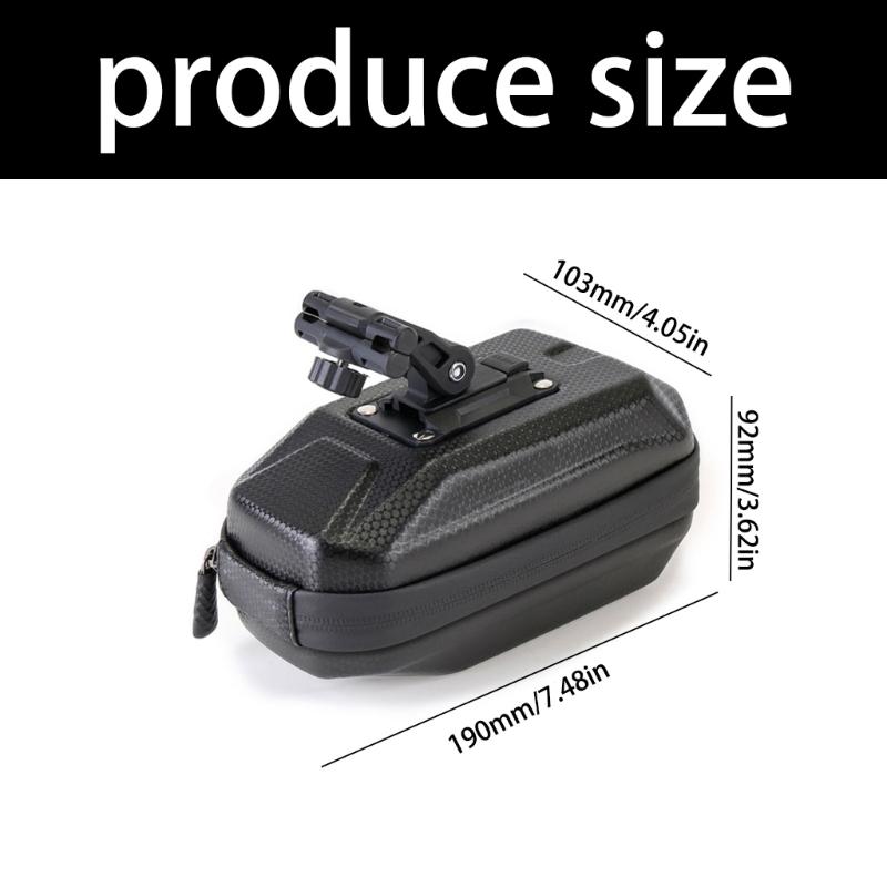 Detachable Cycling Tail Bag with Instants Attachments System And Rainproofed Protecting For Harsh Cycling Conditions