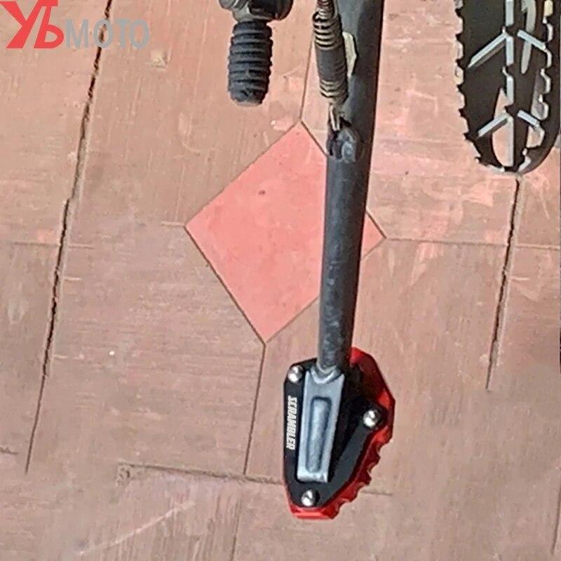 Motorcycle CNC Side Stand Extension Kickstand Enlarge Pad For Ducati SCRAMBLER 1100 Sport Icon Dark DesertX Desert X 2022 2023