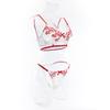 Conjunto de ropa interior sexy para mujer europea y americana, conjunto de sujetador y bragas cómodos, conjunto de lencería moldeadora bordada con huecos