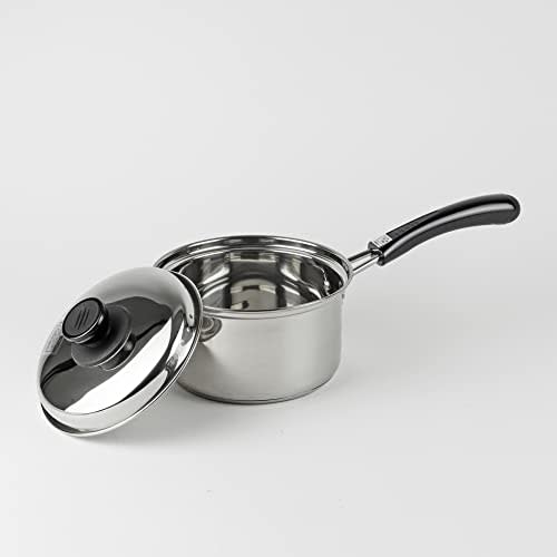 Pearl Metal Saucepan, 14cm, Triple-Layered Bottom, Gratia HB-5101