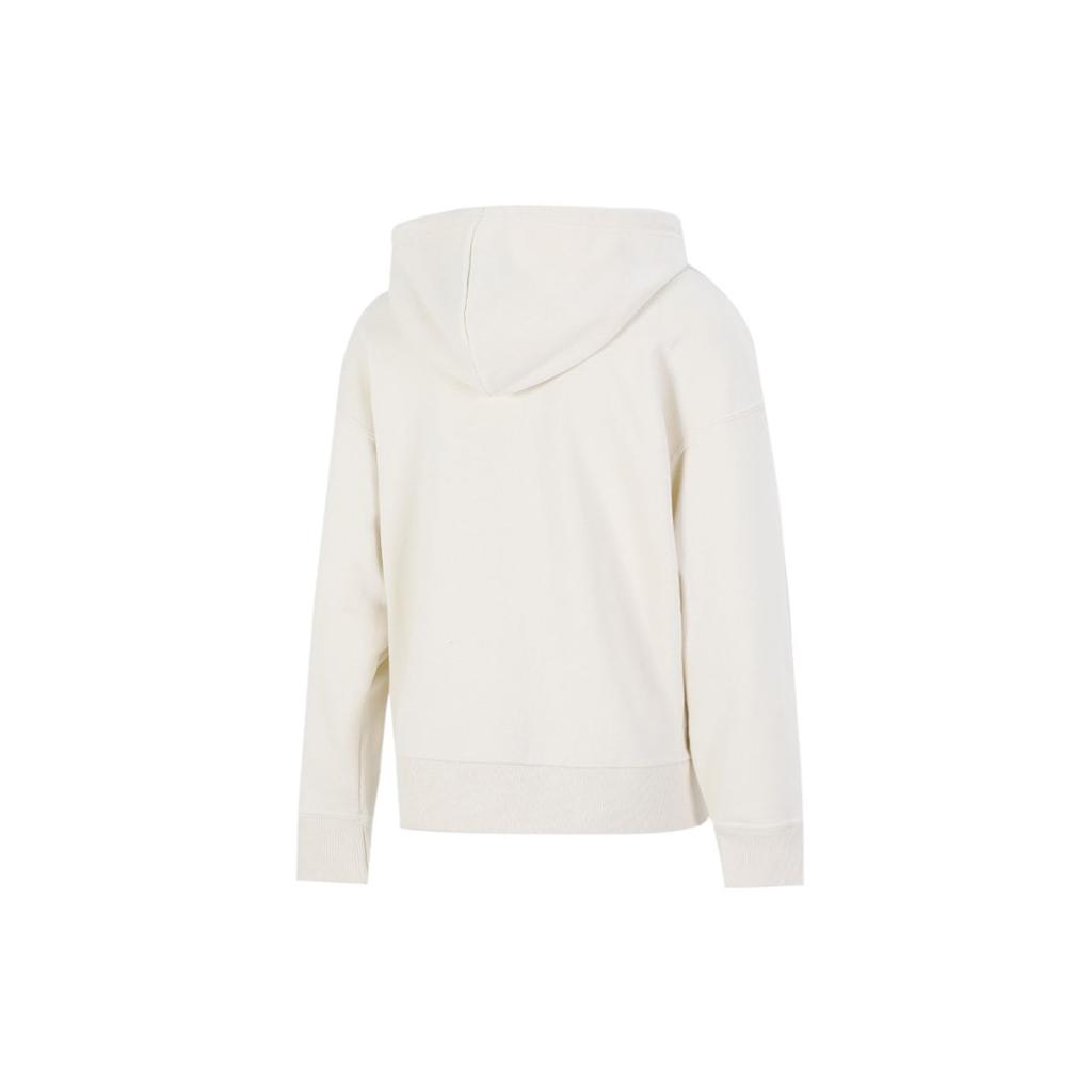 Puma Classics Logo Print Pullover Hoodie Women Tops Off-White 531385-88