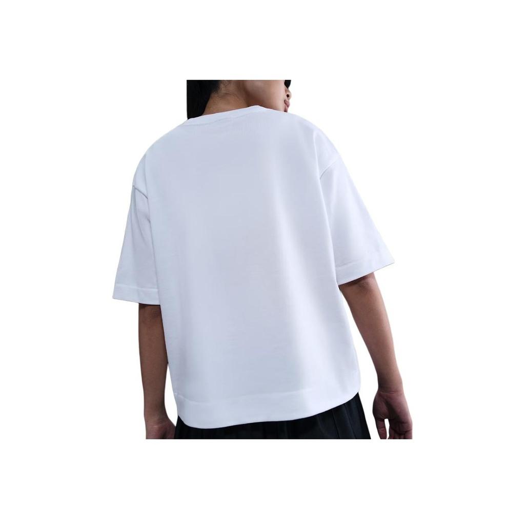 Nike Loose Fit Round Neck Drop Shoulder Short Sleeve T-Shirt Women Tops White HV4956100