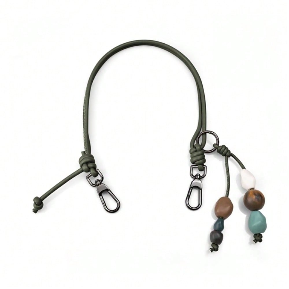 Schouderband Transformatie Keramisch Kralen Leer Touw Okselband Verlengketting Diagonale Span Touw Matching 65cm veelkleurig