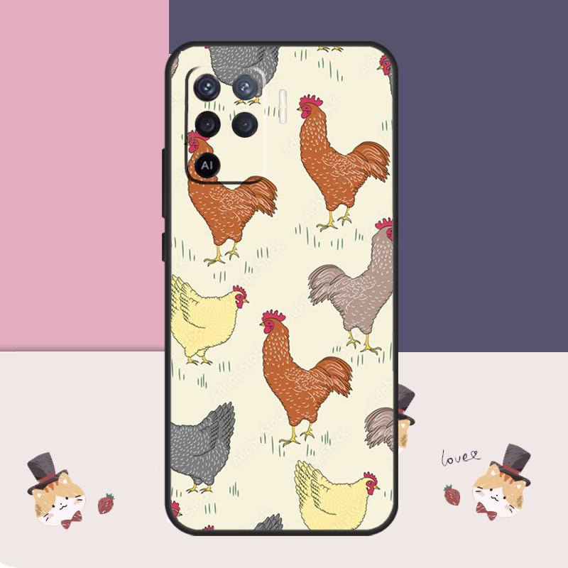 

Chicken Pattern Case For Oppo A38 A58 A78 A98 A54 A74 A94 A18 A57 A17 A77 A80 A60 A40 A96 A76 A16 A15 A5 Pro OPPO A54 4G