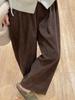 Maternity Corduroy Casual Pants with Abdominal Support and Plus Velvet - Slim Fit, Straight Leg for Spring, Autumn, and Winter