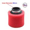 32mm 35mm 38mm 42mm 44mm 58mm Straight Neck Foam Air Filter Sponge Cleaner Moped Scooter Dirt Pit Bike Motorcycle RED Kayo BSE Air Filters 7