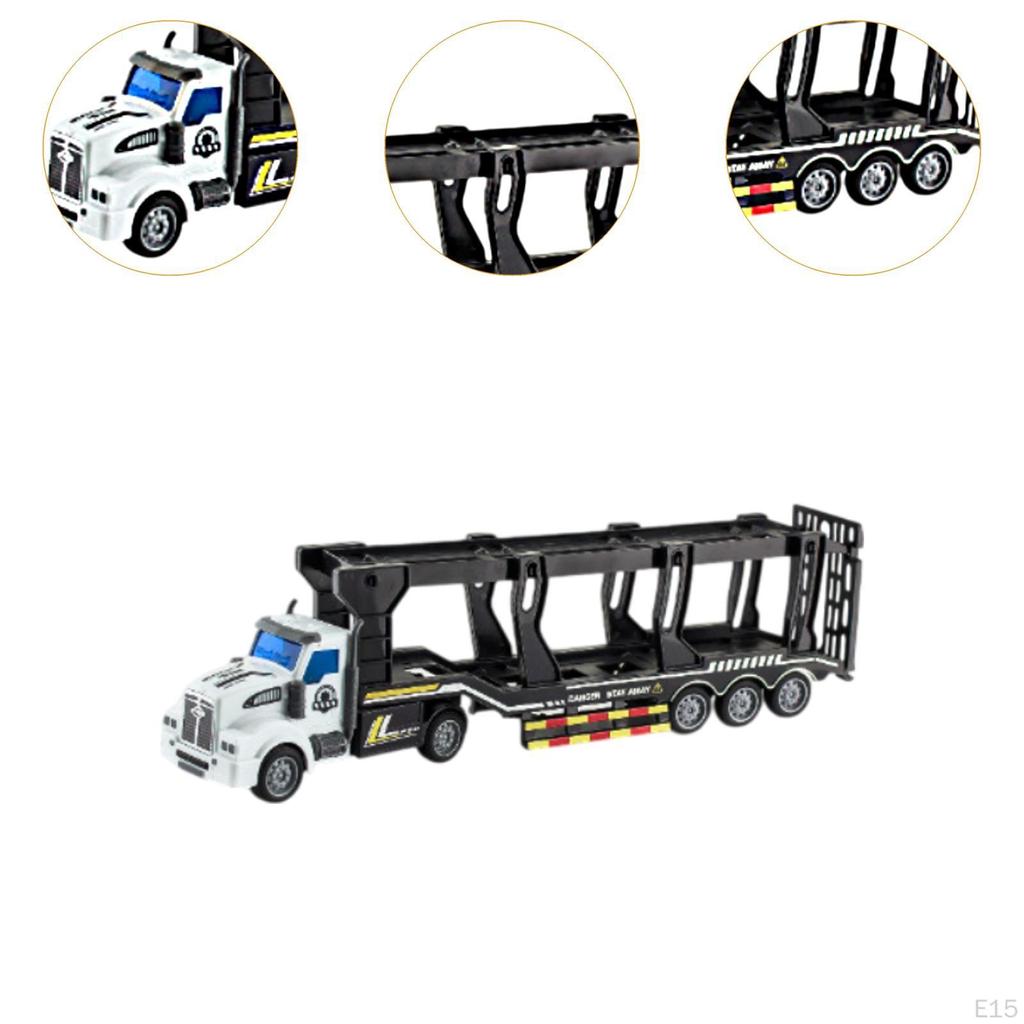 Assembled Truck Model Carrier Versatile Easy Assembly Semi-trailer Transport for Indoor