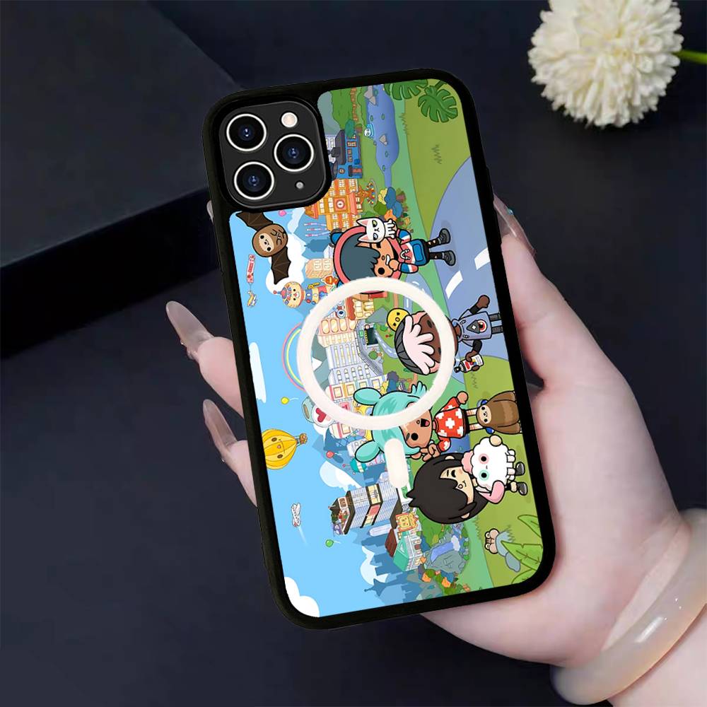 Toca Boca Toca Life World For Magsafe Magnetic Case For IPhone 17 Air 16 15 14 13 12 11 Pro Max Plus Wireless Charging