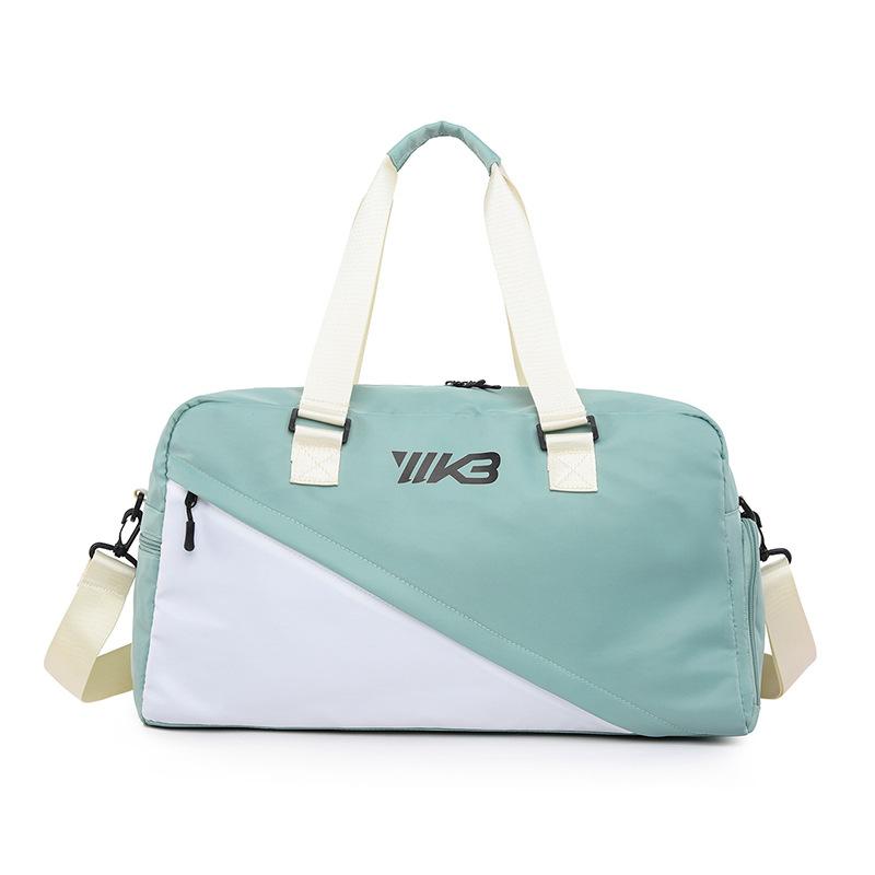 

Go Out To Play with Large Capacity Shoes and Warehouse Contrast Color Handheld Travel Bag Dry Wet Separation Sports Gym Bag зелёный