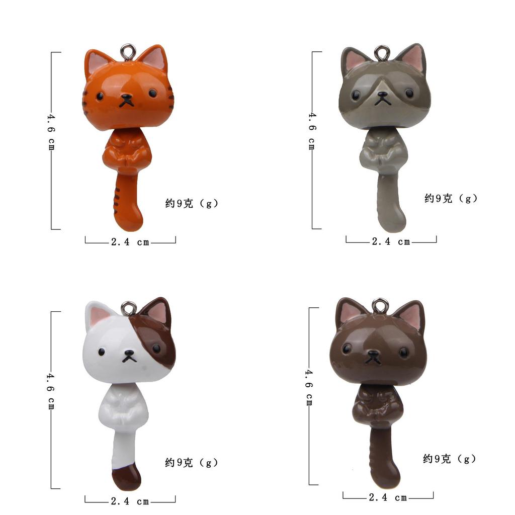 Long Tail Cat Keychain With Cartoon Design For Gift Giving And Collection