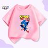 SONIC the Hedgehog Unisex Kids Cartoon Short Sleeve Round Neck T-shirt