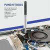Roll Pin Punch Set with Storage Pouch,Smithing Punch Removing Repair Tools,with Bench Block Pin Punc
