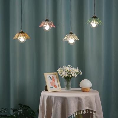 Nordic Colorful Glass Pendant Light Dining Room Kitchen Hanging Living Room Foyer Hall Pendant Lamps Chandelier Bedroom Lighting