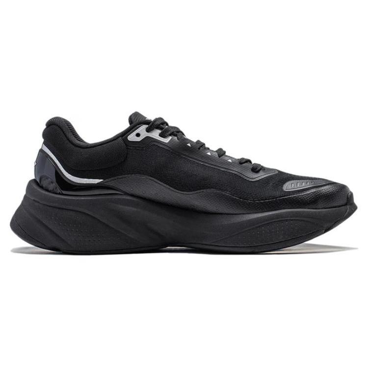 Li Ning Amorti Doux Résistant à l'Abrasion Léger Basse Tige Chaussures Décontractées Homme Noir AGLU009-1