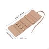 Jewelry Roll Storage Bag with Tie Close for Rings Earrings Necklaces Rose Red