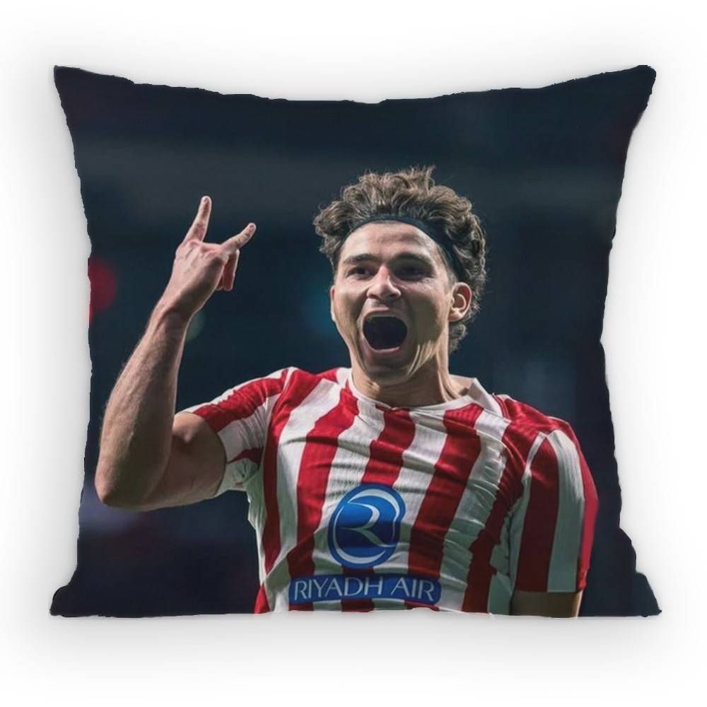 FC Julian Alvarez Pillow Case Sofa Living Room Bedroom Headboard Backrest Cushion Square Cushion Nap Time