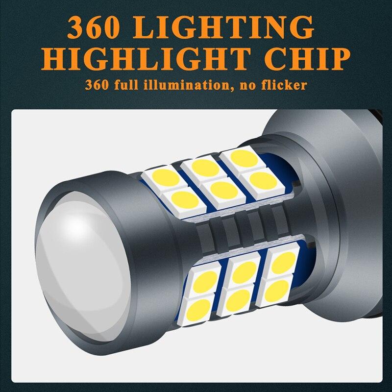 2 Stück T20 LED 7440 7443 LED WY21W W21W LED-Lampen Auto Signalleuchte T20 3030SMD Rückfahrlicht Superhell