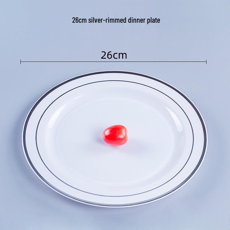Thickened Transparent PS Plastic Plates - Crystal Butterfly Design for Steak, Fruit & More