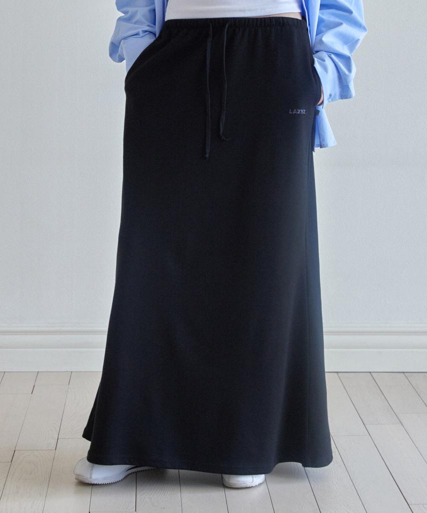 Leijiji Snuggy Pocket Long Skirt (3 Colors)