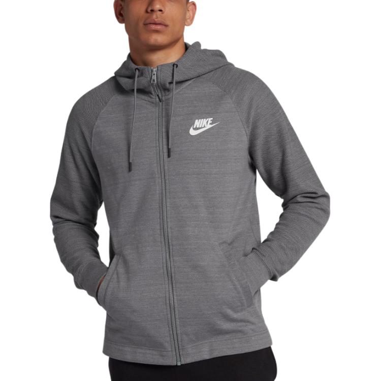 Nike Jackets Men's Gray Hooded Moderate Other AQ8392-036