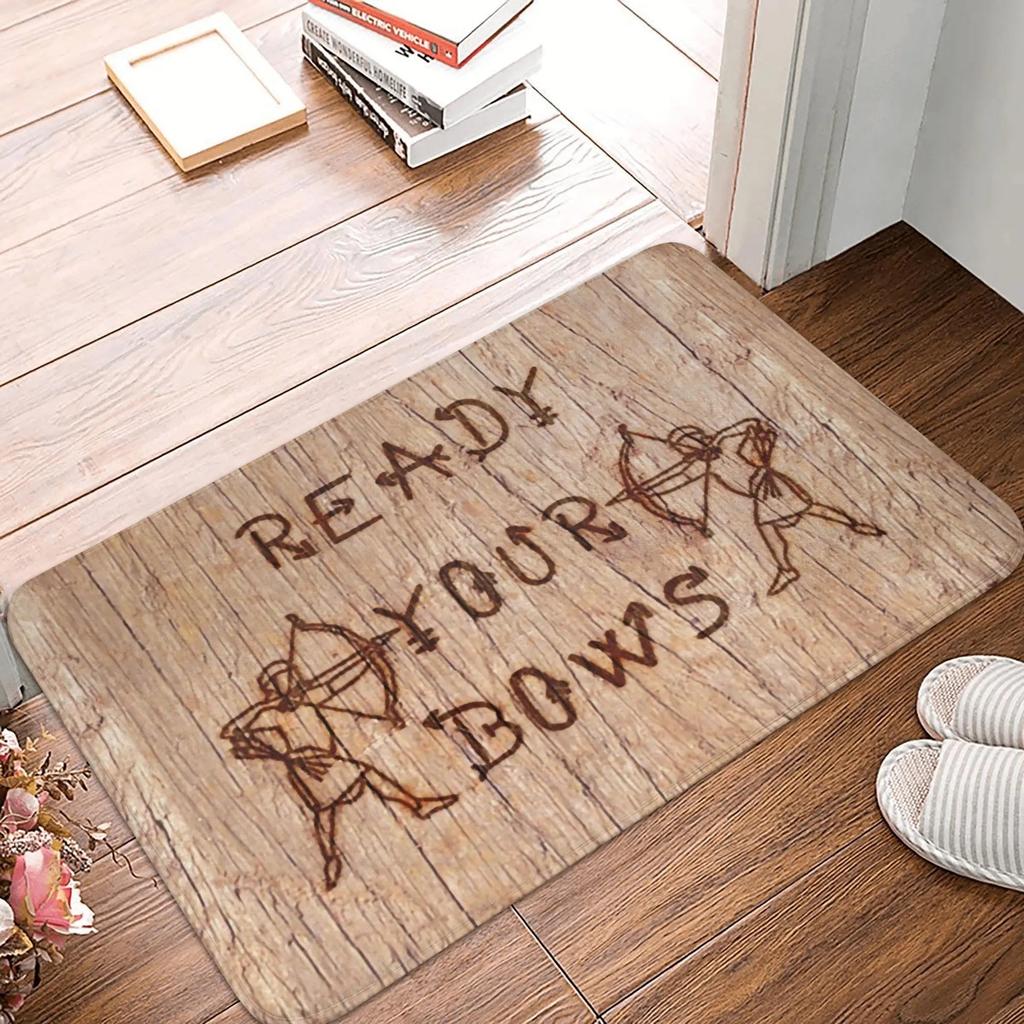 Sports ThemedCarpet Mat Dart Board Archery Flame Printing Anti Slip Carpet Home DecorationIndoor Game Room Living Room Floor Mat