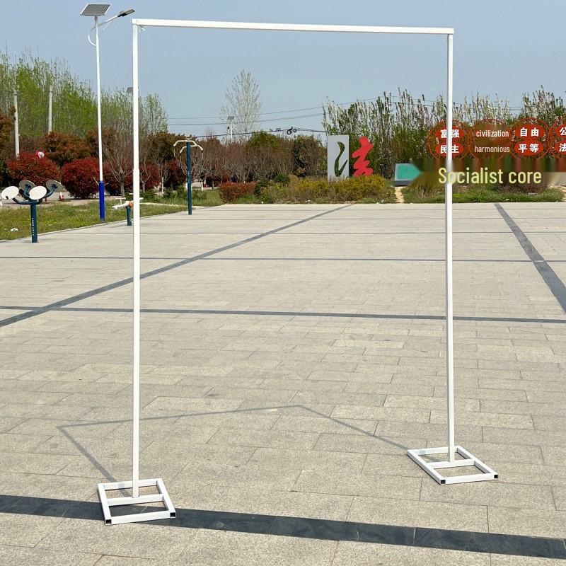 Gold Wrought Iron Square Arch Telescopic Shelf Wedding Stage Decoration