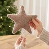 Cloth Glitter Star Tree Topper Five Pointed Xmas Top Star Ornament Holiday Gift