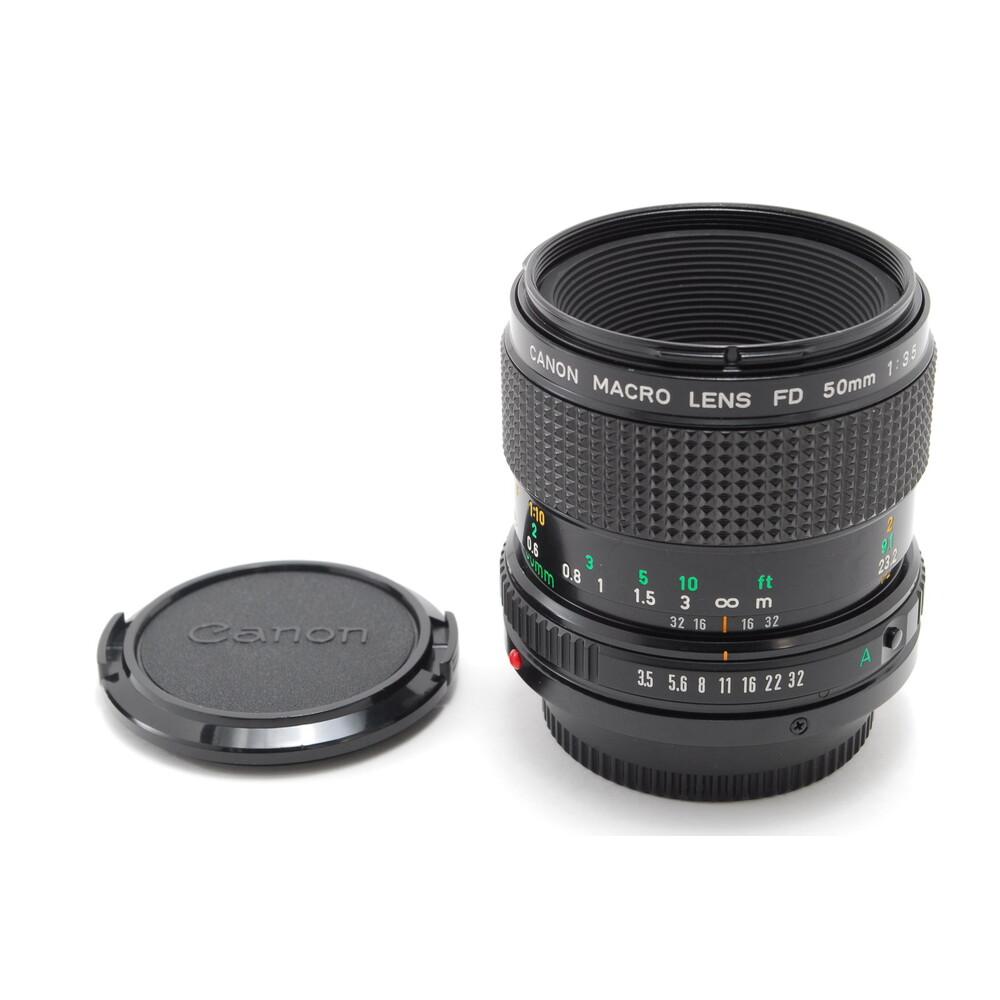 

Б/У MINT Canon NEW FD MACRO 50mm f/3.5, Front Cap, Rear Cap з Японії