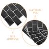 6Pcs Peel and Stick 3D Subway Tile Sticker Sheets,Black Waterproof PVC Self-Adhesive Wall Panels,Easy DIY Backsplash for Kitchen