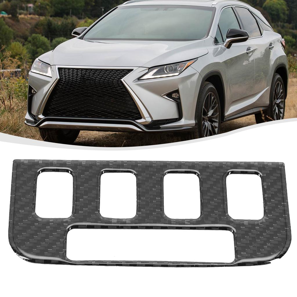 Stylový kryt vyhřívaných tlačítek sedadel z uhlíkových vláken pro Lexus GS300/350/450/460. Chraňte svůj vůz s elegancí.