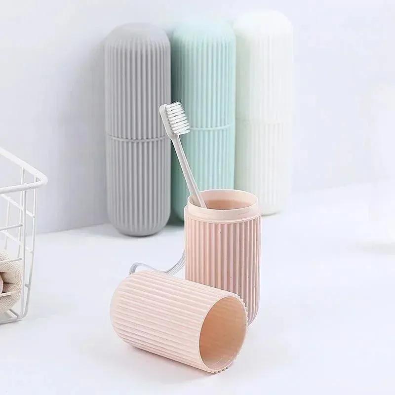 Travel Toothbrush Case, Portable Rinse Cup, Toothbrush And Mouthwash Cup.