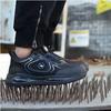 Fashion Waterproof Men Safety Shoes Steel Toe Sneakers Rotated Buckle Puncture Proof Work Safety Boots Work Shoes Platform Boots