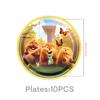 Beaver Birthday Decorations Beaver Party Accessories Cups Ballons Plates Birthday Party Backdrops Hot Anime Decorations