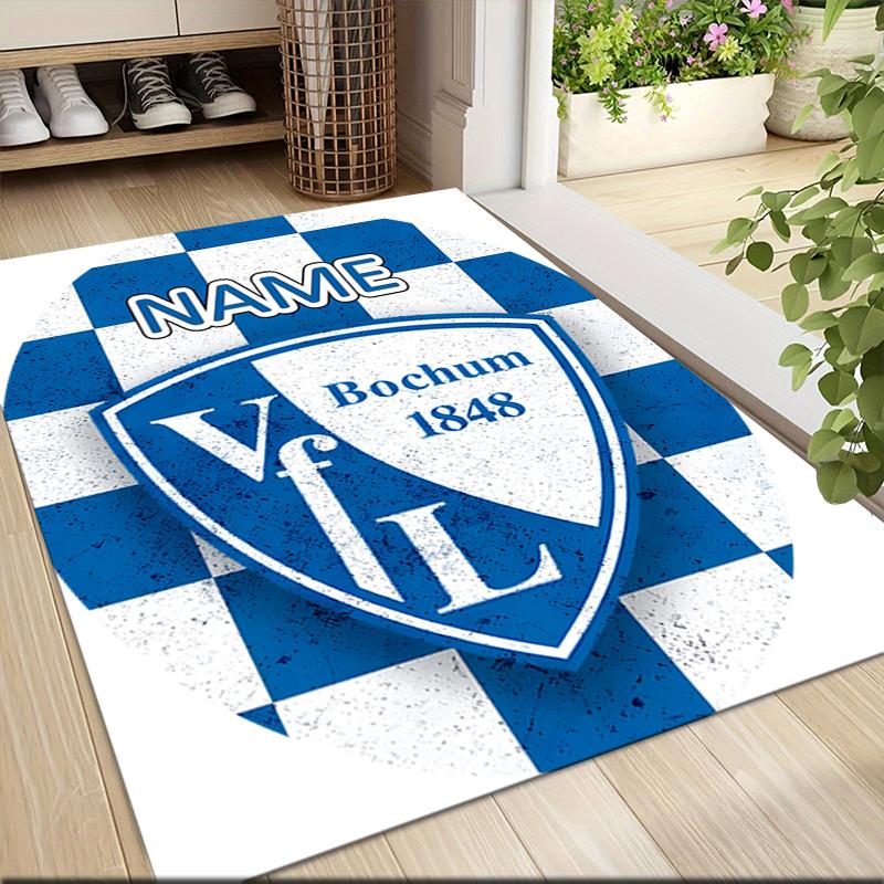 Custom Name Flamengo Team Crest Carpet Rug Customizable Soft Washable Anti-Slip Home Living Room Sofa Mats Personalized Rug. 0909202
