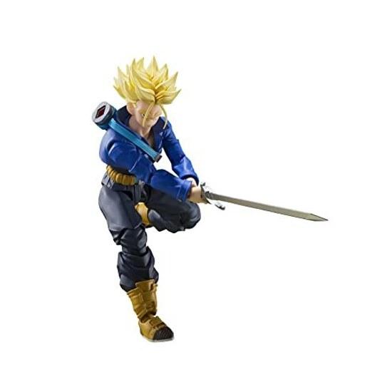 TAMASHII NATIONS S.H. Figuarts Dragon Ball Z Super Saiyan Trunks - Boy from Future (Reissue) Approximately 140mm PVC ABS Painted Action Figure