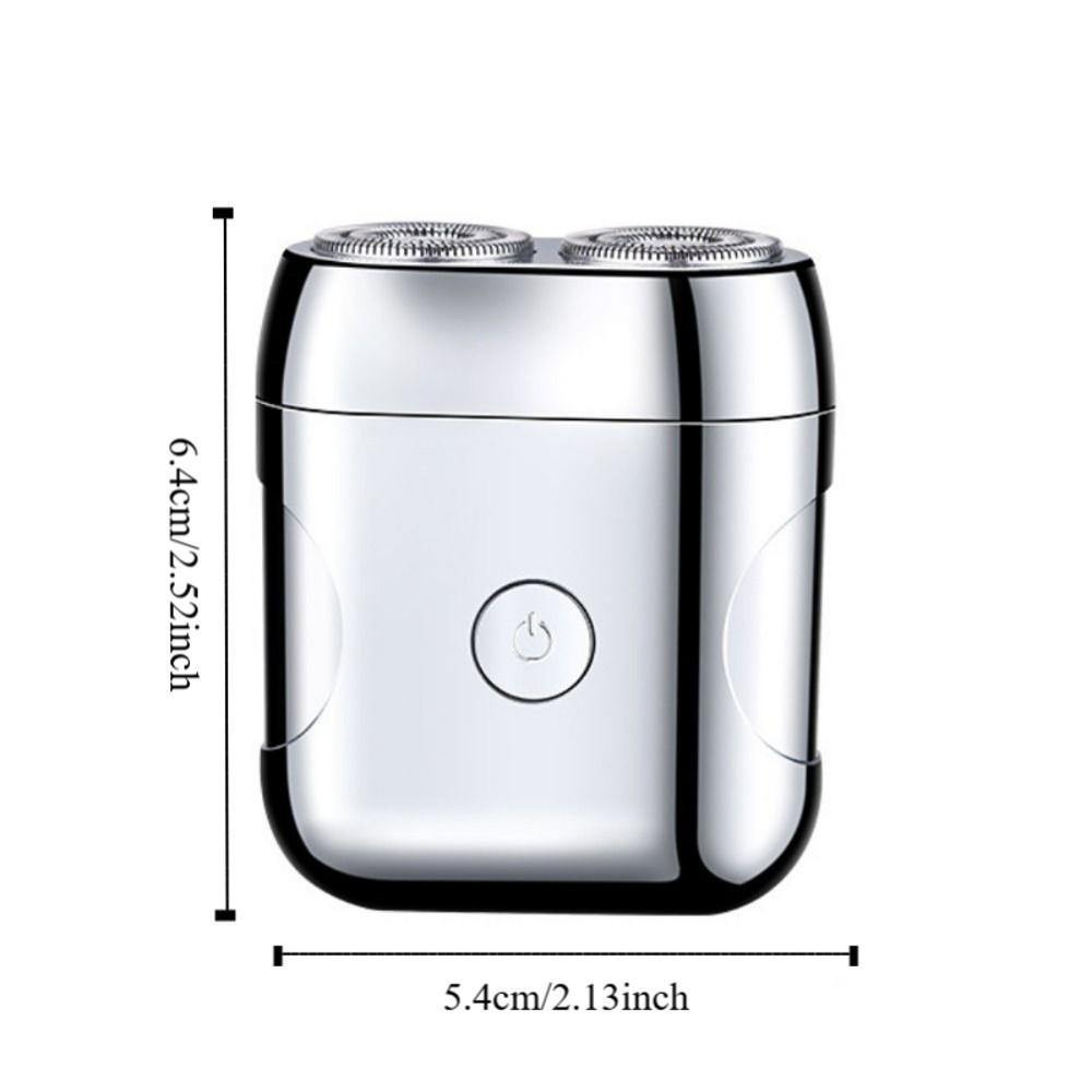 Ultra Clean Electric Shaver Washable Mini Shaving Rechargeable Double Head Razor  Beard