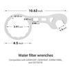 2PC Water Filter Wrench Set 3.5-4 Inch Housing Tool With 6 Rubber O Rings For Pentek RO System Repair Kit Hardware Tools