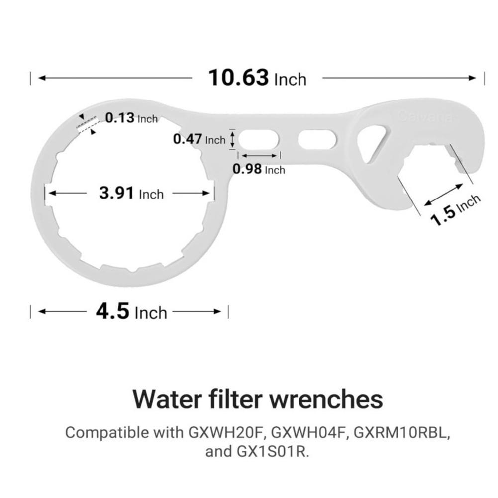 2PC Water Filter Wrench Set 3.5-4 Inch Housing Tool With 6 Rubber O Rings For Pentek RO System Repair Kit Hardware Tools