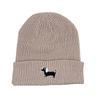 Puppy embroidered wool hat street fashion solid color knitted hat cold hat warm hat pullover hat