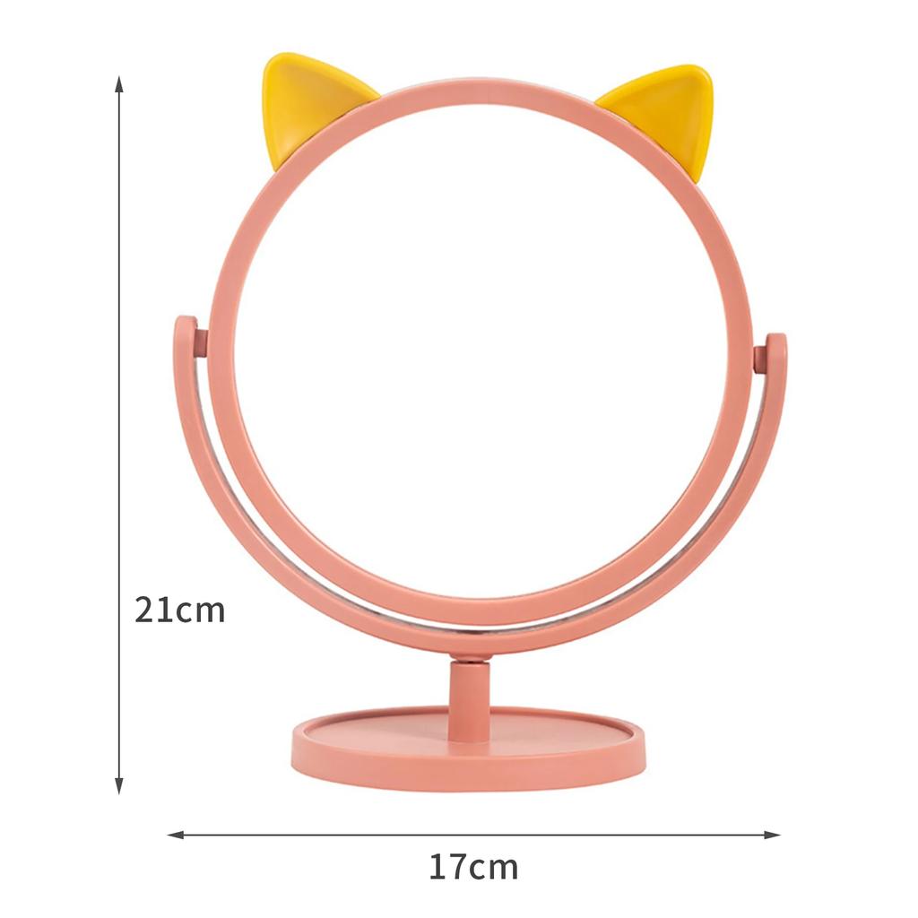 Makeup Mirror Decorative Cosmetic Mirrors Cartoon Lovely Vanity Mirror Girl Student Dormitory Mirrors Portable Home Small Mirror