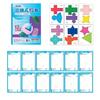 Portable Geometric Models Demonstrators with String Closure Foldable Paper Geometric Shape Workbook Kid Educational Toy