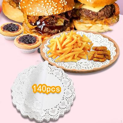 140 Pieces Paper Doilies Multipurpose Placemats for Food Party Wedding
