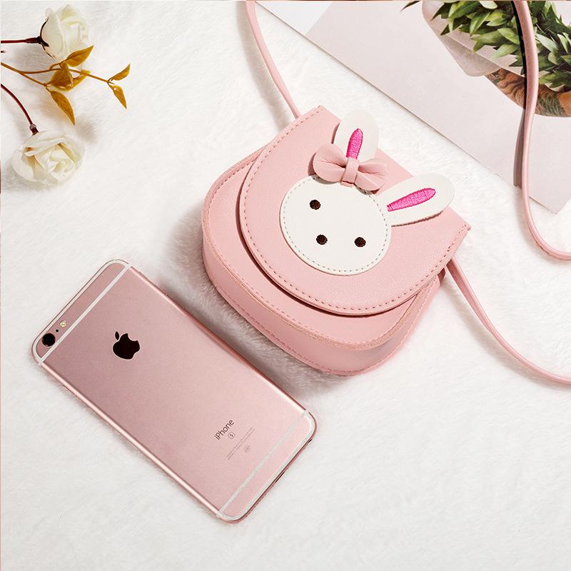 New Children'S Shoulder Bag For Girls Trendy And Fashionable Cute Bunny Bag Mini Adorable Princess Bag Cartoon Small Crossbody Bag